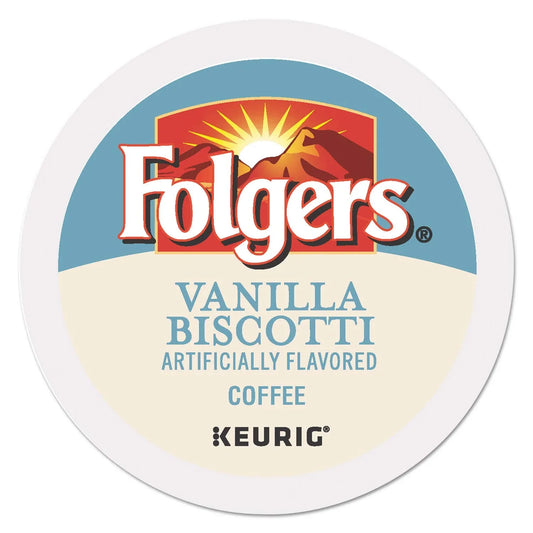 Folgers Gourmet Selections Single Cup for Keurig Brewers, Vanilla Biscotti, 24 Count